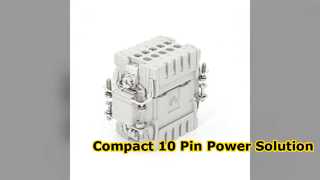 Compacte 10-pins industriële connector 16A oplossing voor zwaar gebruik