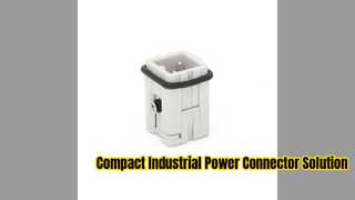 Compacte industriële connector voor ruimtebesparende bedrading