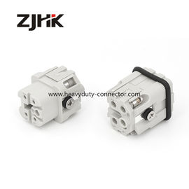 Schroef zware 4 pin connectoren mannelijke en vrouwelijke connectoren vierkant connector 10A